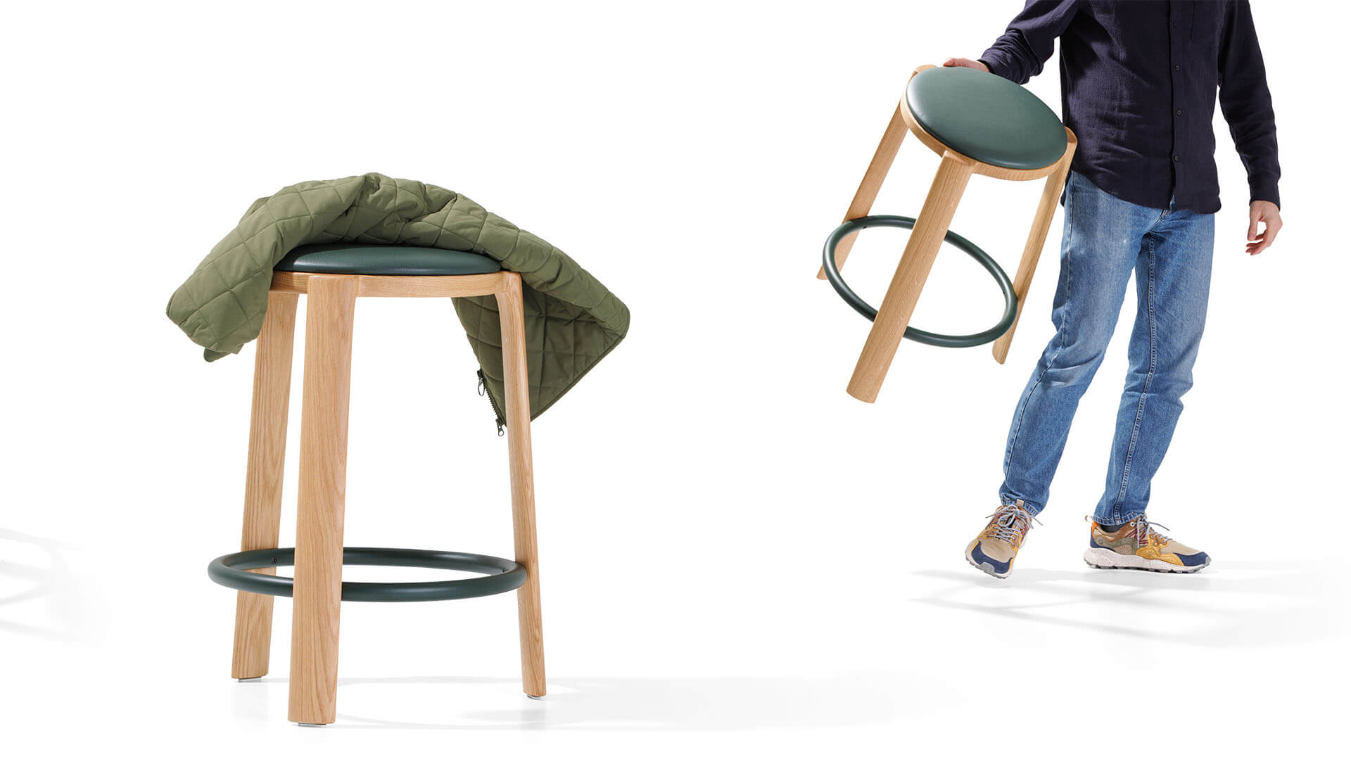 Cute - solid wood stool -True Design%