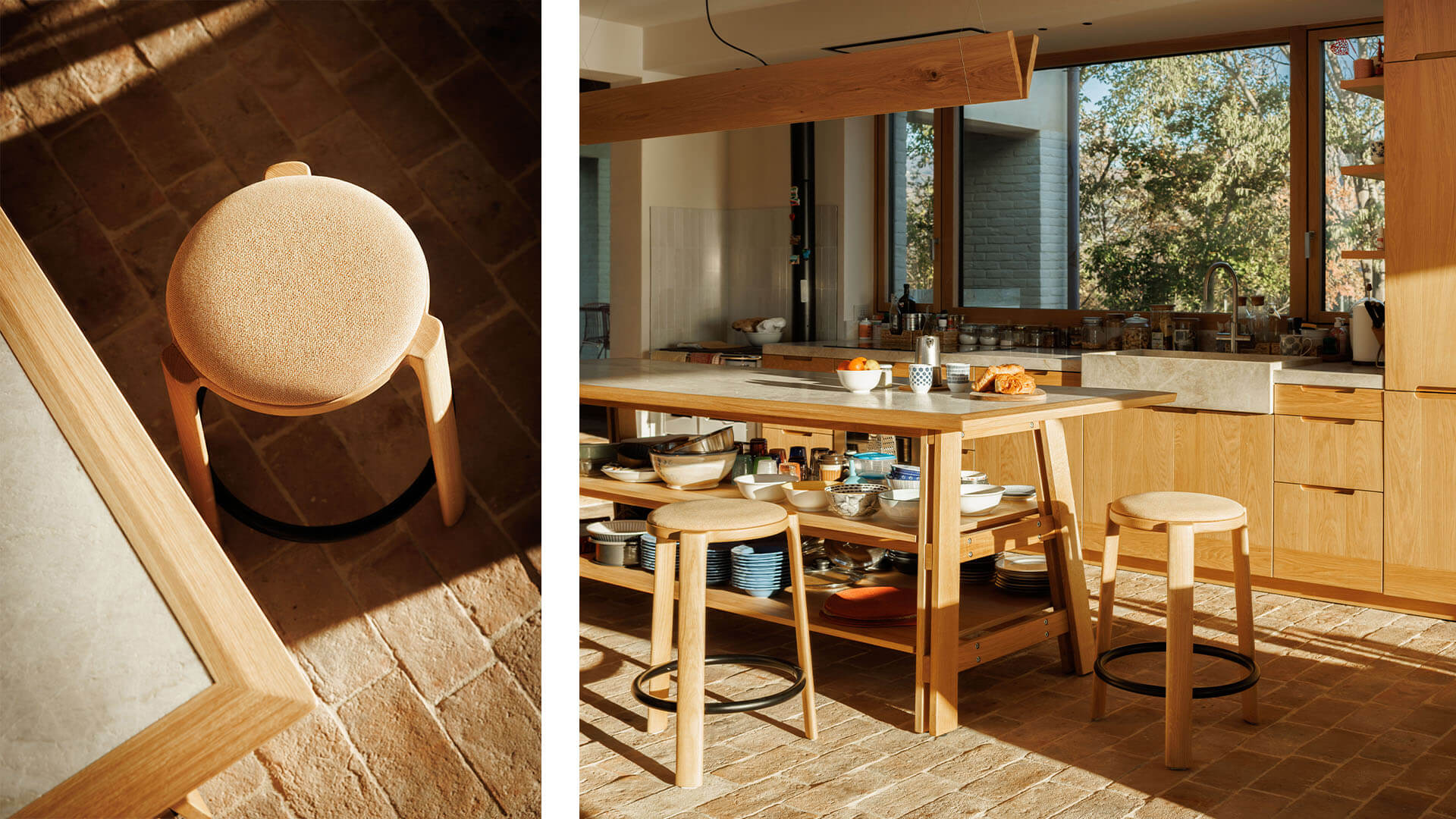 True Design Stool Model Cute - solid wood stool -True Design%